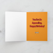 Je bent zo aantrekkelijk Apple Fruit Happy Birthda Kaart (Binnen)