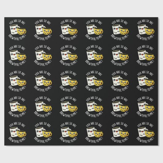 Je bent zo adembenemend voor mij koffie pun donker cadeaupapier (Vlak)