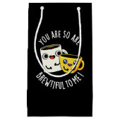 Je bent zo adembenemend voor mij koffie pun donker klein cadeauzakje (Voorkant)