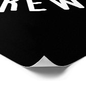 Je bent zo adembenemend voor mij koffie pun donker poster (Hoek)