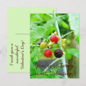 Je bent zo Berry Sweet Raspberry Valentijn Feestdagenkaart (Voorkant / Achterkant)