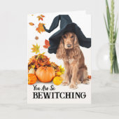 Je bent zo betoverend Halloween Cocker Spaniel Kaart (Voorkant)