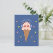 Je bent zo cool Ijsje Valentijnsdag kaart (Staand voorkant)