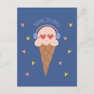 Je bent zo cool Ijsje Valentijnsdag kaart