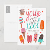 Je bent zo cool | VALENTIJN | Briefkaart klaslokaa (Voorkant / Achterkant)