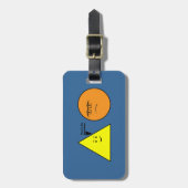 Je bent zo dom - Grappig Geometrie Bagagelabel (Voorkant verticaal)