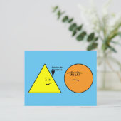 Je bent zo dom - Grappig Geometrie Briefkaart (Staand voorkant)