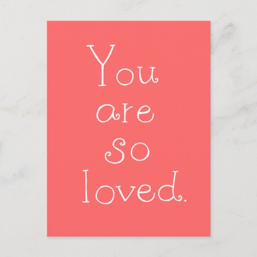 Je bent zo geliefd als Briefkaart Simple Love Brie (Voorkant)