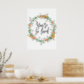 Je bent zo geliefd als romantische prijsopgave pri poster (Keuken)