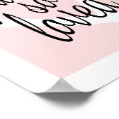 Je bent zo geliefd als Sweet Pink Nursery Wall Afd Poster (Hoek)