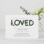 Je bent zo geliefd bij het Baby shower van Tropisc Kaart (Staand voorkant)