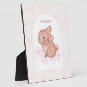 Je bent zo geliefd Bunny Print | Baby Girl Nursery Fotoplaat (Zijkant)