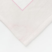 Je bent zo geliefd Bunny Print | babymeisjescrèche Fleece Deken (Hoek)