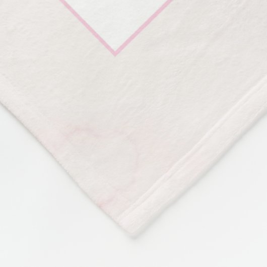 Je bent zo geliefd Bunny Print | babymeisjescrèche Fleece Deken (Hoek)