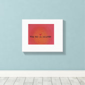 "Je bent zo geliefd" Canvas Afdruk (Insitu (Houten vloer))