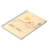 "Je bent zo geliefd" Elephant Notitieboek (Linkerzijde)