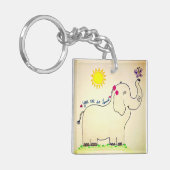 "Je bent zo geliefd" Elephant Sleutelhanger (Voorkant Links)