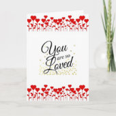 JE BENT *ZO GELIEFD** HET IS *ONS JUBILEUM* KAART (Voorkant)