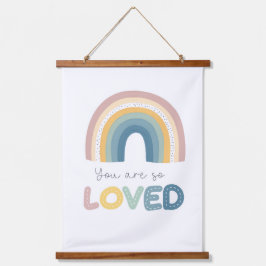 Je bent zo geliefd Rainbow Baby Nursery Hangend Wandkleed