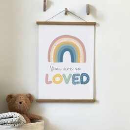 Je bent zo geliefd Rainbow Baby Nursery Hangend Wandkleed