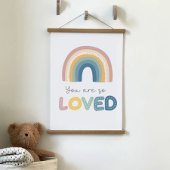 Je bent zo geliefd Rainbow Baby Nursery Hangend Wandkleed
