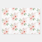 Je bent zo geliefd Roos inpakpapier vellen (Voorkant 3)