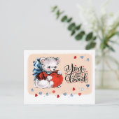 Je bent zo geliefd  Teddy Bear Valentijnsdag Feestdagenkaart (Staand voorkant)