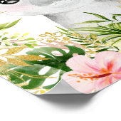 Je bent zo geliefd, Waterverf Safari dieren. Poster (Hoek)