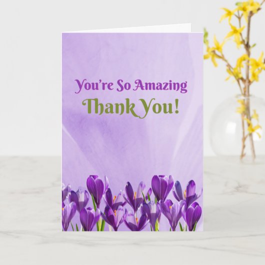 Je bent zo geweldig, dank je (Romeinen 12:10) Kaart (Gele Bloem)