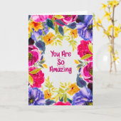 Je Bent Zo Geweldig Waterverf Bloemkaart Kaart (Gele Bloem)