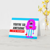 Je bent zo Geweldige dat het eng Monster Valentijn Kaart (Gele Bloem)