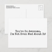 Je bent zo Geweldige dat ik er niet eens over ben! Briefkaart (Voorkant / Achterkant)