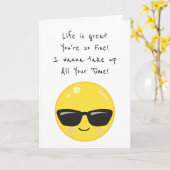 Je bent zo goed, Bad Poetry Day Schattige Poem Kaart (Gele Bloem)