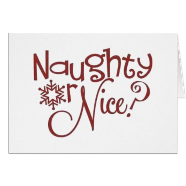 *JE BENT ZO GOED IN NAUGHTY* WELKE LIJST?? (Voorkant Horizontaal)