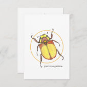 Je bent zo Golden Beetle Valentijn Kaart (Voorkant / Achterkant)
