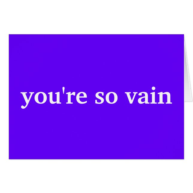 Je bent zo ijdel (Voorkant Horizontaal)