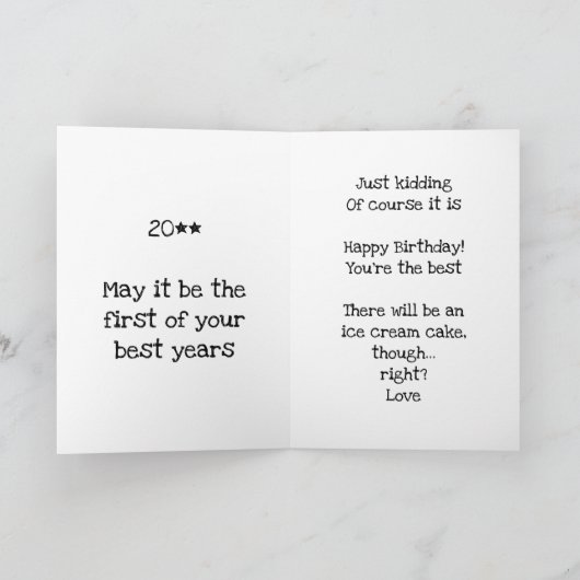 Je bent zo ijdel, denk dat dit over jou gaat kaart (Binnen)