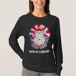 Je bent zo Klauwtjes Kat Kattenhumor Kattenmoede T-shirt