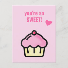 Je bent zo lief - Cute Cupcake Classroom Valentijn Briefkaart