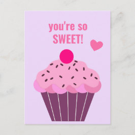 Je bent zo lief - Cute Cupcake Classroom Valentijn Briefkaart