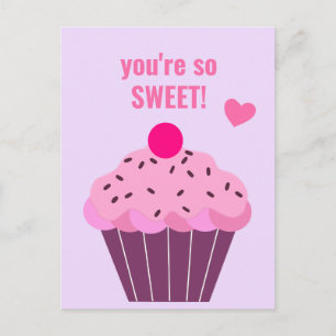 Je bent zo lief - Cute Cupcake Classroom Valentijn Briefkaart