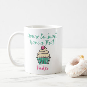 Je bent zo lief dat je een Treat Cute Cupcake hebt Koffiemok