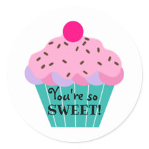 Je bent zo lief! Pastel Schattige Cupcake