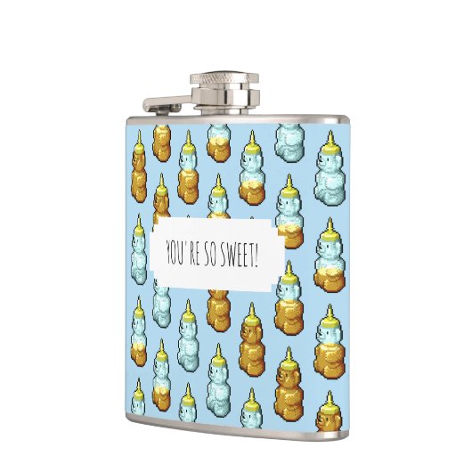 Je bent zo lief! Schattige Honing Beer Bottles Pat Heupfles (Links)