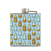 Je bent zo lief! Schattige Honing Beer Bottles Pat Heupfles (Achterkant)