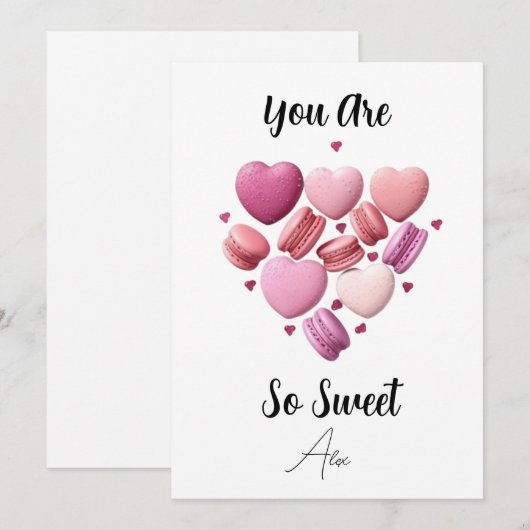 Je bent zo lieve Kaart (Voorkant / Achterkant)