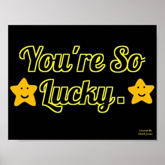 Je bent zo Lucky Poster (Voorkant)