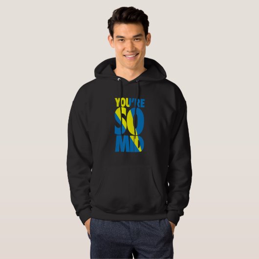 Je bent zo midden in de Teen Gamer Slang Cool Grap Hoodie (Voorkant volledig)