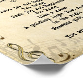 Je bent zo mooi als Lyrische song Poster (Hoek)