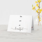 JE BENT ZO *MOOI* & *GELUKKIGE TROUWDAG" KAART (Gele Bloem)